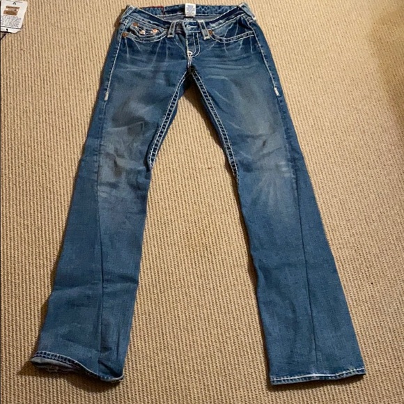 WOMENS TRUE RELIGION BRAND JEANS SIZE 27 WAIST - Picture 5 of 5
